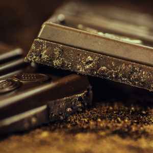 quadratini di una tavoletta di cioccolato